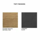 Eettafel in HPL-laminaat en fijn gemaakt in Italië staal - Settimmio Viadurini