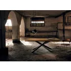 Moderne massief houten eettafel gemaakt in Italië Oncino Viadurini