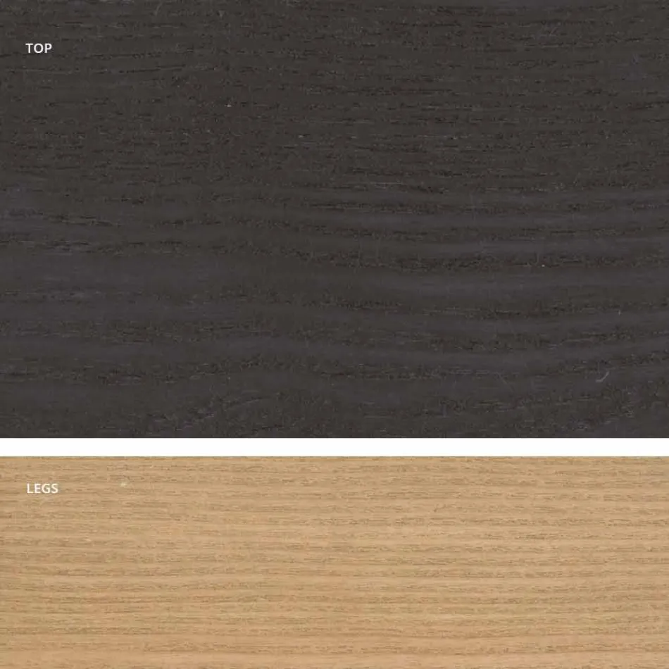 Mdf design houten eettafel gemaakt in Italië, Egisto Viadurini