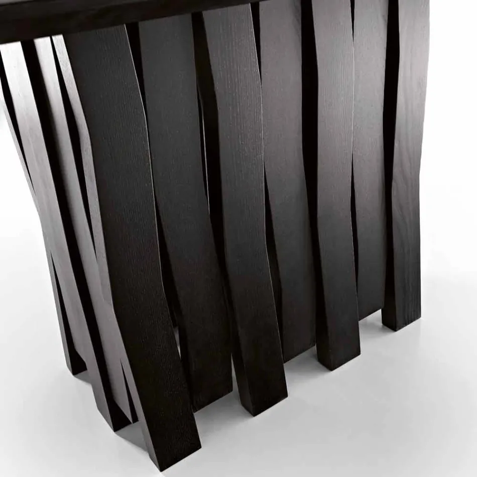 Mdf design houten eettafel gemaakt in Italië, Egisto Viadurini