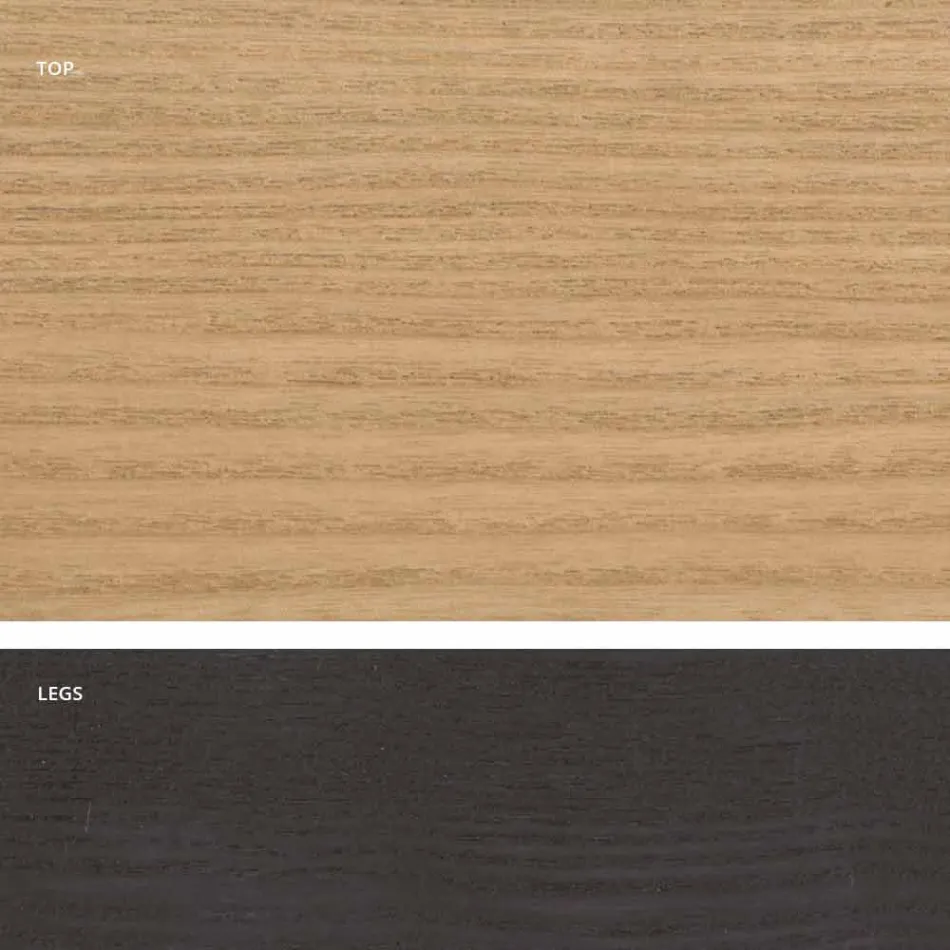 Mdf design houten eettafel gemaakt in Italië, Egisto Viadurini