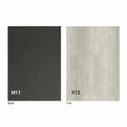 Metalen eettafel en keramisch blad Made in Italy Design - Anaconda Viadurini