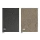 Metalen eettafel en keramisch blad Made in Italy Design - Anaconda Viadurini