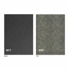 Metalen eettafel en keramisch blad Made in Italy Design - Anaconda Viadurini