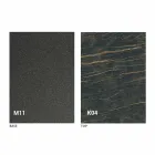 Metalen eettafel en keramisch blad Made in Italy Design - Anaconda Viadurini