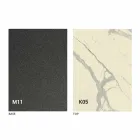 Metalen eettafel en keramisch blad Made in Italy Design - Anaconda Viadurini