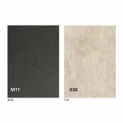 Metalen eettafel en keramisch blad Made in Italy Design - Anaconda Viadurini