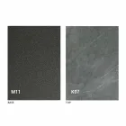 Metalen eettafel en keramisch blad Made in Italy Design - Anaconda Viadurini