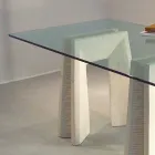 stenen eettafel en modern design kristal Arianna Viadurini