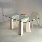 stenen eettafel en modern design kristal Arianna Viadurini