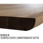 Eettafel in Masellato geplateerd eikenhout en metaal gemaakt in Italië - Riad Viadurini