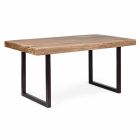 Eettafel in industriële stijl van hout en staal Homemotion - Molino Viadurini