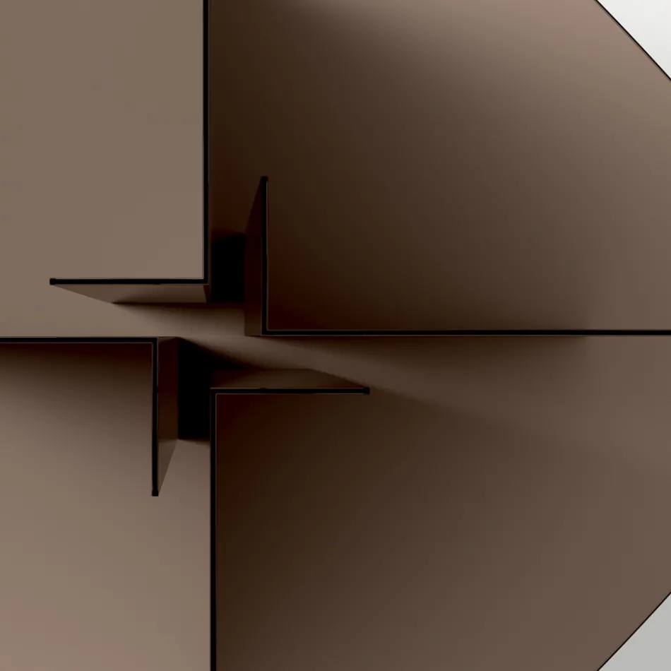 Glazen eettafel met rechthoekig blad Made in Italy - Charles Viadurini