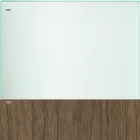 Eettafel in glas en poten in eiken of Canaletto walnoot - Aschio Viadurini