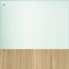 Eettafel in glas en poten in eiken of Canaletto walnoot - Aschio Viadurini