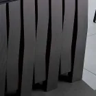 Eettafel in glas en massief hout gemaakt in Italië, Egisto Viadurini