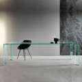 Eettafel in extra helder glas luxe design 4 afmetingen - Kuduro