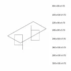 Design eettafel in extra helder glas 8 afmetingen - Pollinare Viadurini