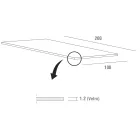 Luxe eettafel van gehard glas en metaal, gemaakt in Italië - Carlino Viadurini