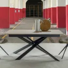 Moderne uitschuifbare eettafel, laminaatvloer - Marliana Viadurini