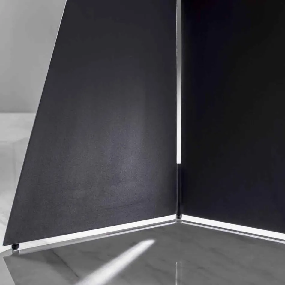 Moderne eettafel met blad van porselein - Meduno Viadurini