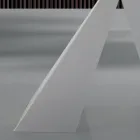 Moderne eettafel van glas en wit staal, gemaakt in Italië - Dalmatiër Viadurini