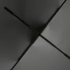 Ovale eettafel met glazen blad en onderstel Made in Italy - Tiseo Viadurini