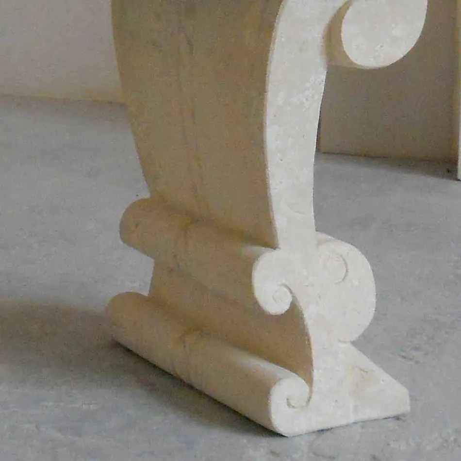 ovale eettafel van steen en klassiek design kristal Arachne Viadurini