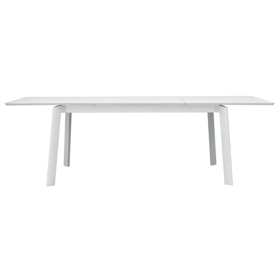 Uitschuifbare eettafel voor buiten tot 240 cm, gemaakt van aluminium - Levanto Viadurini
