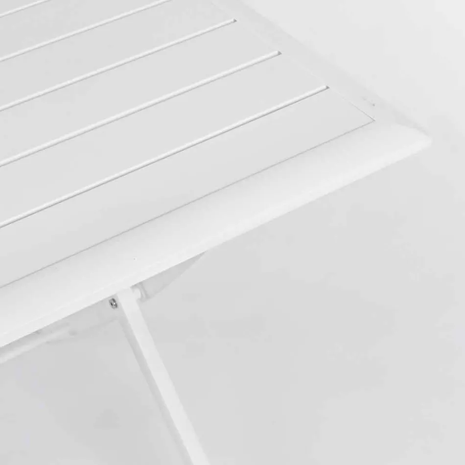 Eettafel voor buiten in aluminium met opvouwbare structuur - Hunt Viadurini