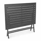 Eettafel voor buiten in aluminium met opvouwbare structuur - Hunt Viadurini