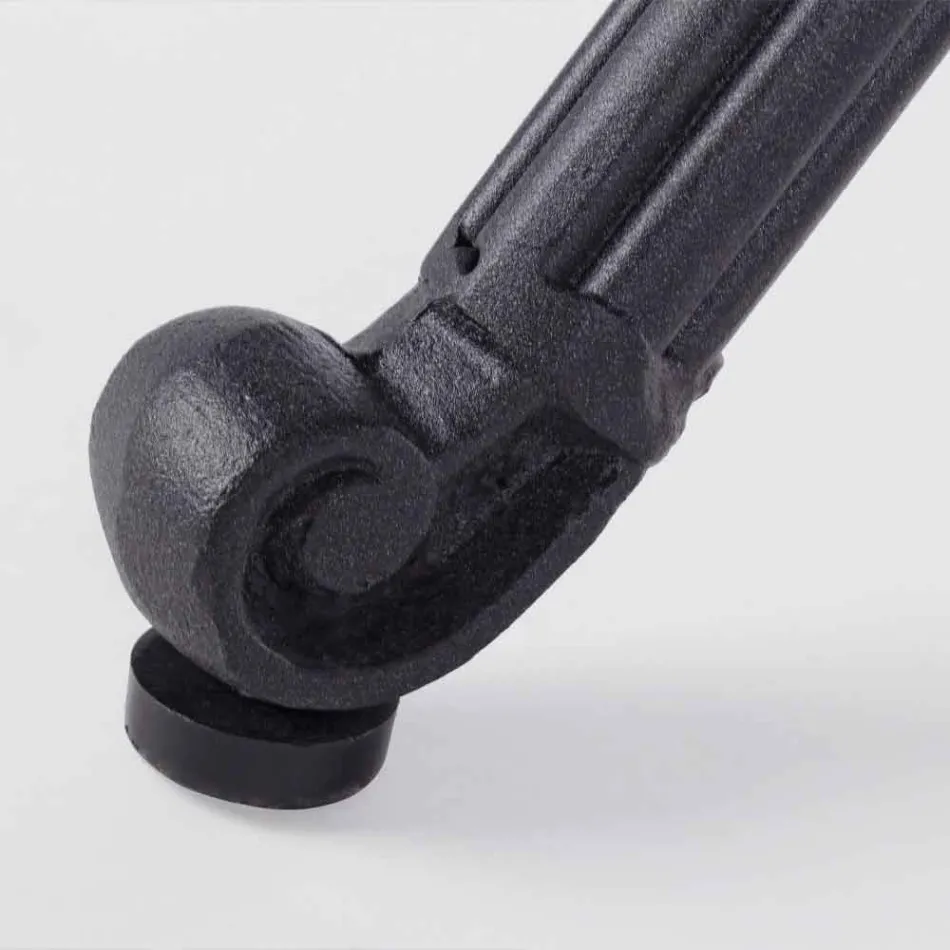 Eettafel voor buiten in wit of antraciet geverfd aluminium - Quick Viadurini