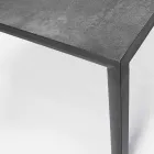 Buiten eettafel in keramiek en aluminium, Homemotion - Salem Viadurini