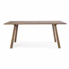 Eettafel voor buiten in acaciahout olieafwerking - Leonard Viadurini