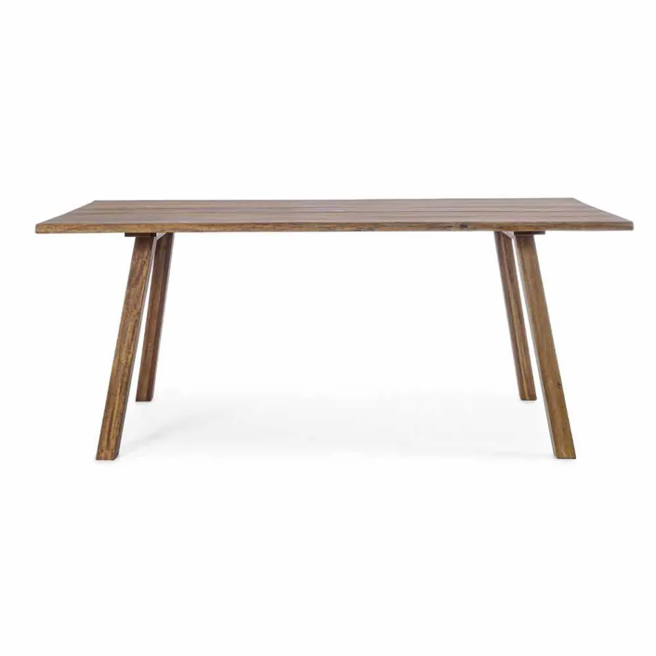 Eettafel voor buiten in acaciahout olieafwerking - Leonard Viadurini