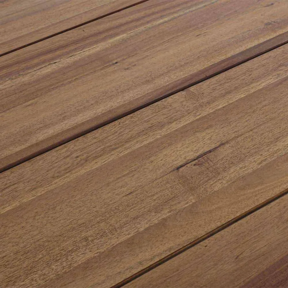 Eettafel voor buiten in acaciahout olieafwerking - Leonard Viadurini