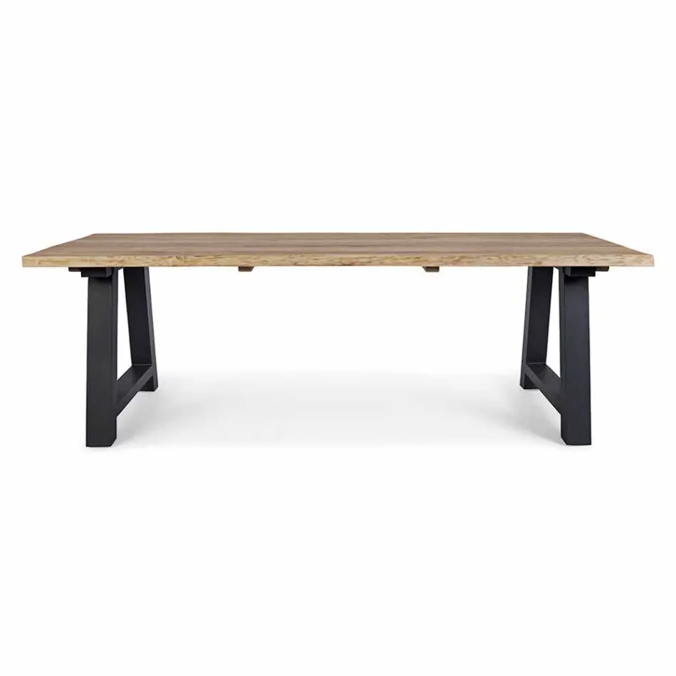Buiten eettafel in teak en aluminium, Homemotion - Rolando Viadurini