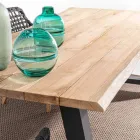 Buiten eettafel in teak en aluminium, Homemotion - Rolando Viadurini