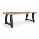 Buiten eettafel in teak en aluminium, Homemotion - Rolando Viadurini