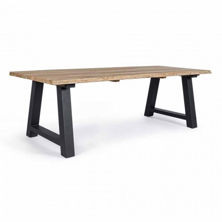 Buiten eettafel in teak en aluminium, Homemotion - Rolando Viadurini