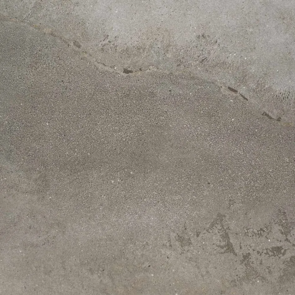 Tuintafel in Iroko-hout en steengoed Made in Italy - Bresson Viadurini