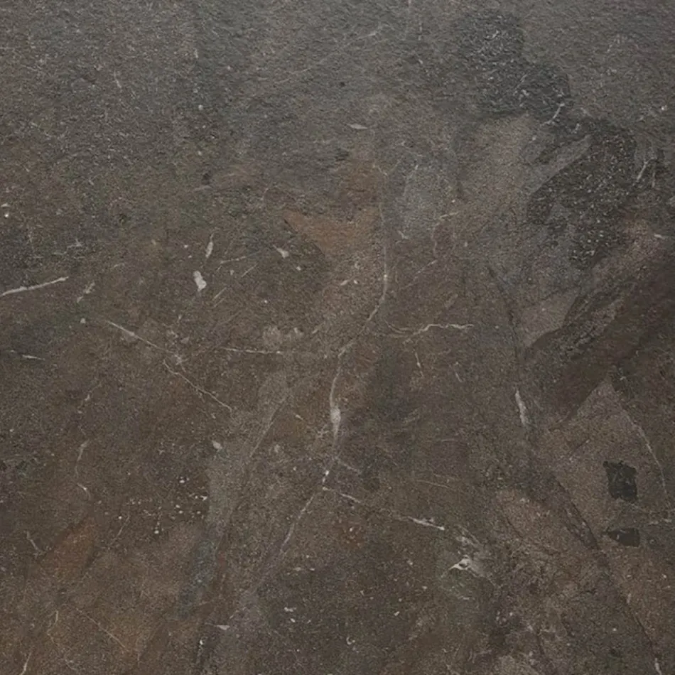 Tuintafel in Iroko-hout en steengoed Made in Italy - Bresson Viadurini