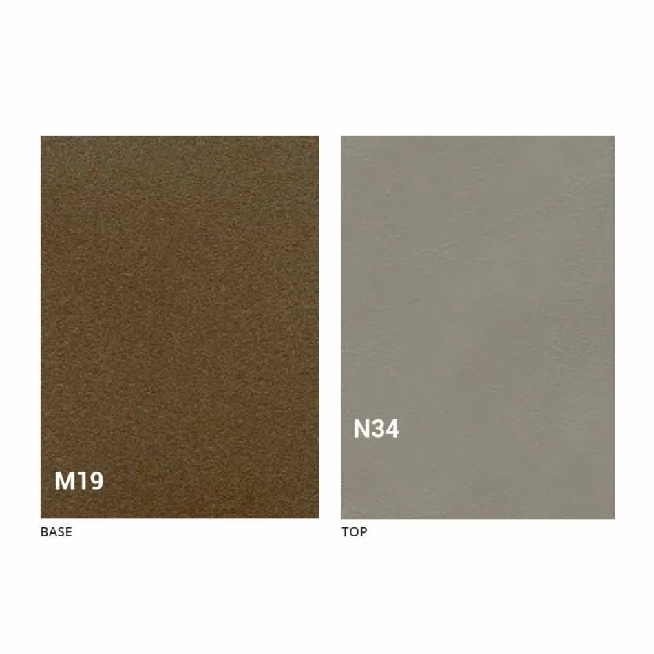 Moderne opklapbare eettafel in hout en metaal Made in Italy - Menelao Viadurini