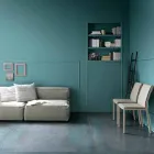 Moderne opklapbare eettafel in hout en metaal Made in Italy - Menelao Viadurini