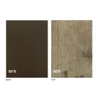 Moderne opklapbare eettafel in hout en metaal Made in Italy - Menelao Viadurini