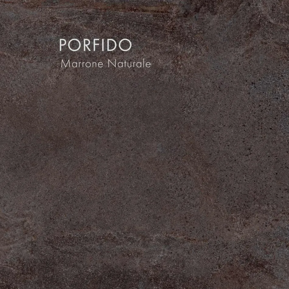 Rechthoekige eettafel in porseleinen aardewerk Made in Italy - Emilio Viadurini