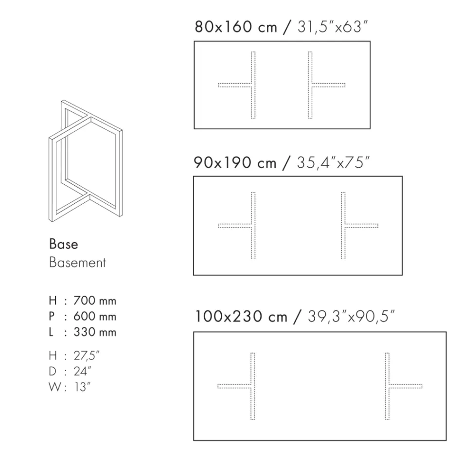 Rechthoekige eettafel in porseleinen aardewerk Made in Italy - Emilio Viadurini