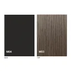 Ronde uitschuifbare eettafel met houten blad Made in Italy - Crodino Viadurini