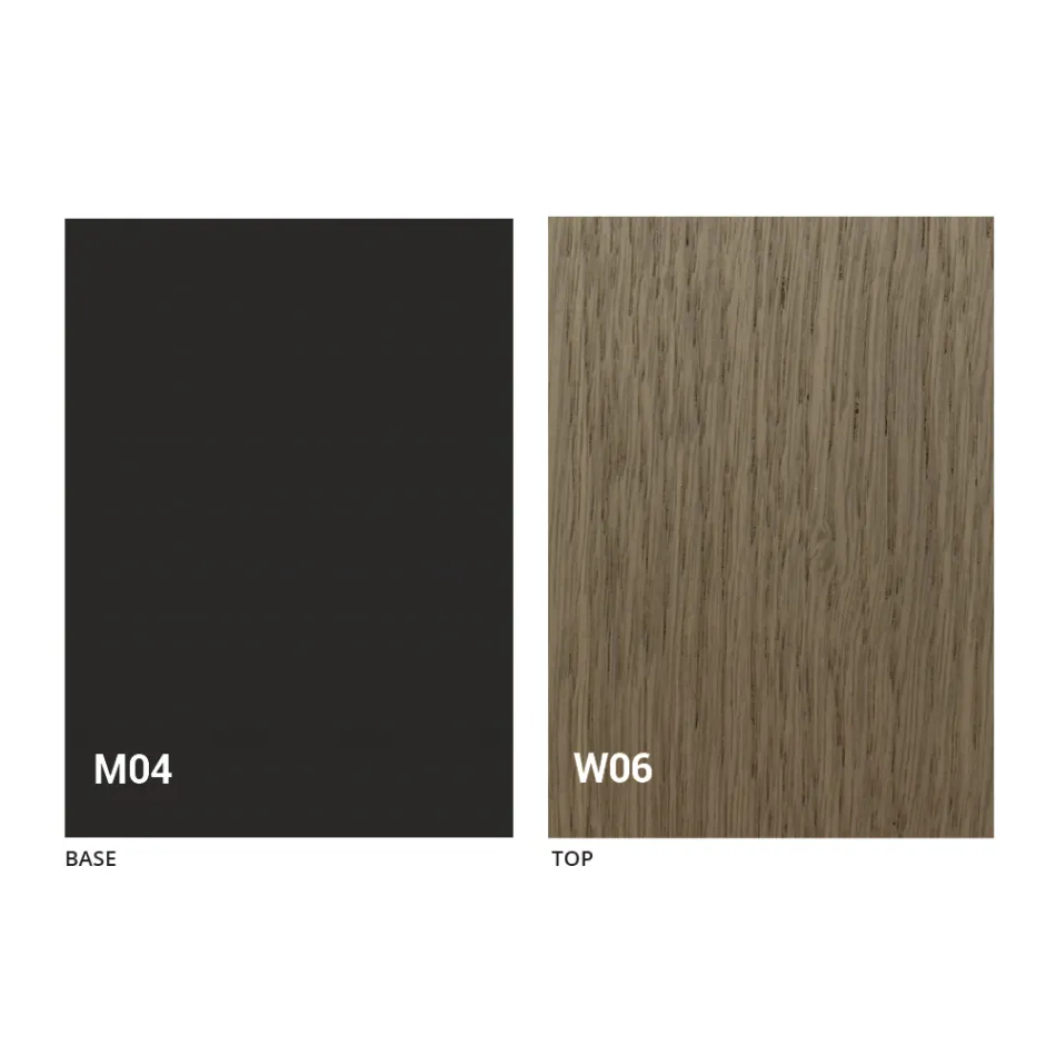 Ronde uitschuifbare eettafel met houten blad Made in Italy - Crodino Viadurini