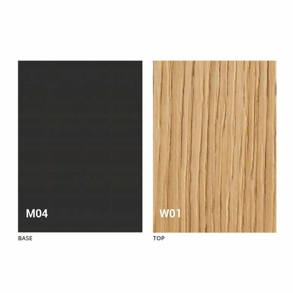 Ronde uitschuifbare eettafel met houten blad Made in Italy - Crodino Viadurini